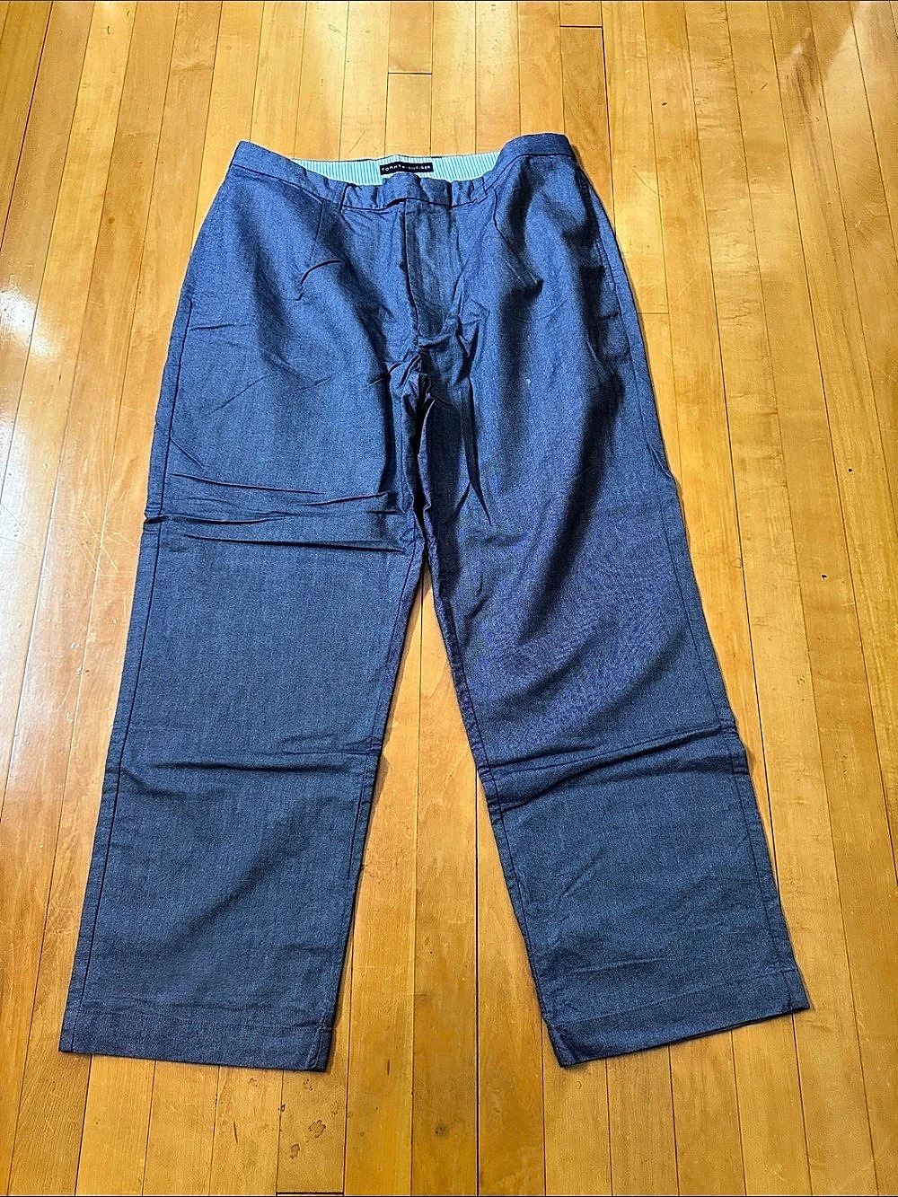 Tommy Hilfiger blue chambray Chino Pants Waist men’s 36x30